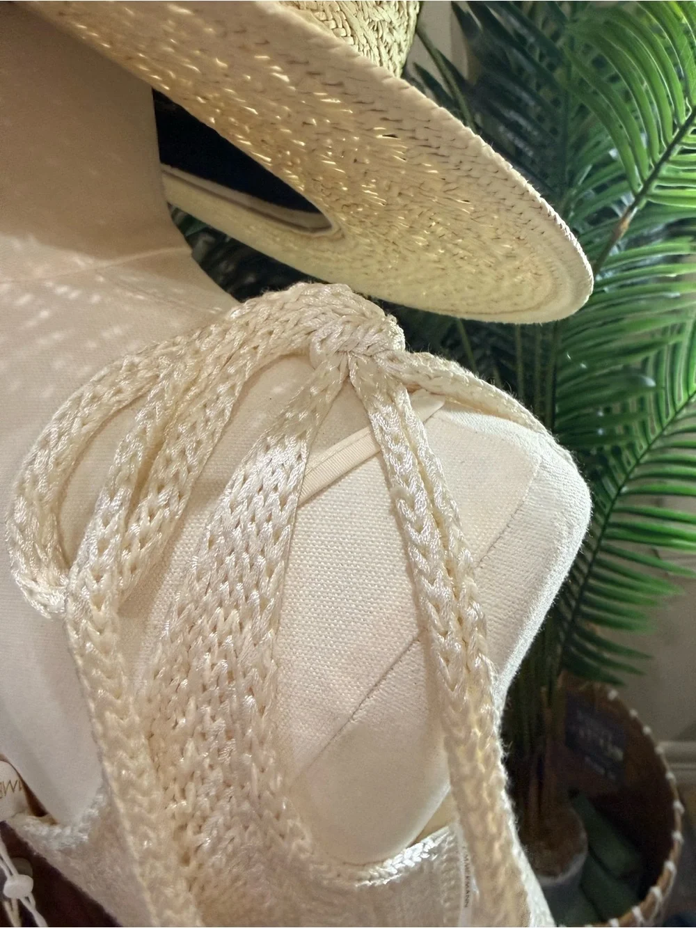 Zimmermann Wonderland Tie Shoulder Knit Maxi Dress Cream AU 0 / US 4 NWT - Picture 4 of 7